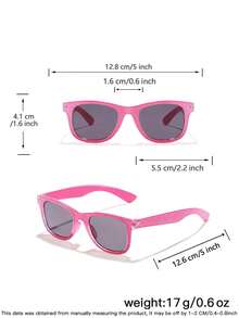 1set 3pcS Boys Girls 5-10Y Polycarbonate Cat Eye Square Frame Best Selling Custom Casual Retro Fashion Glasses, Outdoor Travel Party Outfit, With Glasses Box - Multicolor - View 10