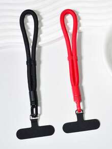 1pc Premium 360° Rotating Anti-Twist Phone Lanyard, With Metal Clasp, Anti-Lost Adjustable Wrist Strap, Durable Polyester Cord, Multifunctional Smartphone Hanging Strap, Solid Color Unisex Camera/Key Chain Pendant, With Spacer