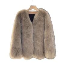2025 Women's Autumn/Winter Faux Fur Coat, Women's Autumn/Winter Indoor Coat, Women's Winter Faux Fur Coat - Milk Tea Color - View 6