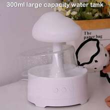 Color Changing Raindrop Humidifier, Aroma Diffuser, Sleep Ambience Light, Raindrop Night Light, 7 Color Changing Raindrop, Suitable For Home, Office, Dorm, Halloween & Christmas Gift - View 7