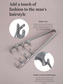 Styling Comb, Texture Comb, Wide-Tooth Comb - The Best Tools To Create Beautiful Hairstyles; Volume Styling Device; Eyebrow Trimmer (Suitable For Men And Women, Available In Gray And Pink) - Multicolor - View 10