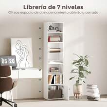 HOMCOM Bookcases - Blanco-40x30x180 cm - View 2
