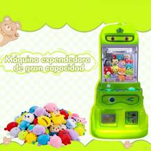 Grande Máquina de Garra Operada con Monedas Brillante Operada Por Monedas para Juguetes Pequeños y Muñecas Juego de Arcade para Niños y Adultos - Ideal para Fiestas y Hogar 64cm*54cm*121cm - Verde - Ver 6
