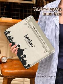 这款PU皮革磁扣笔记本电脑/平板电脑保护套，采用清真寺图案设计，兼容MacBook Pro 15英寸、MacBook Air 13英寸、Galaxy TAB S10 Ultra和Metabook 14英寸等机型。防水防污，方便携带，也可作为iPad收纳包或鼠标垫使用。是办公、商务和学习的必备笔记本电脑包。 - 米色 - 查看 8