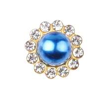 50 piezas/paquete, 8mm, 10mm, 12mm, 14mm, modelos mixtos, brillantes cristales de rhinestones con diseño de flor, base dorada, cristales de rhinestones brillantes adhesivos planos DIY para coser - multicolor - Ver 30