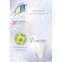 Philips Sonicare (Genuine) HX6063/96 Electric Toothbrush, Replacement Brush Heads, Standard, 3 Pack (9 Months Supply), Compatible With 3000/6000/9000 Series - White - View 3