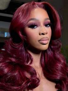 30 36 Inches 99J Invisible Strap 360 Full Lace Wig Human Hair Pre Plucked Body Wave 250 Density Burgundy Body Lace Frontal Wig Full Frontal Wigs Human Hair 13x6 13x4 HD Lace Front Wigs Human Hair Pre Plucked Human Hair Lace Wig Glueless Body Wave Frontal Wigs Human Hair For Women With Baby Hair 99J Color - S99J - Xem 3