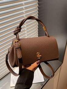 New Retro Small Square Bag, Simple Temperament, Commuting Style, High Quality Texture, Outstanding, One Shoulder Crossbody, Portable, Versatile, Suitable For Daily Travel - Multicolor - View 8