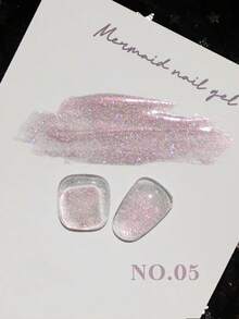 MeC 12ml 6色云母碎钻闪光凝胶指甲油，UV/LED可卸甲胶，半永久，DIY沙龙级美甲，适合春夏 - 彩色 - 查看 12