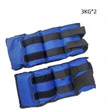 2pcs Strength Training Wrist & Ankle Weights - Adjustable 1-6kg, Workout Sandbags