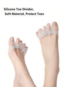 4个硅胶鞋头套 - 柔软耐用，适用于女士高跟鞋和运动鞋，方便外出携带 - 彩色 - 查看 2