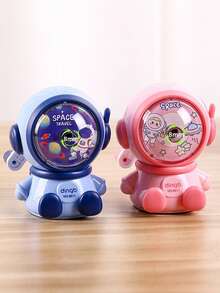 返校季铅笔刀，宇航员造型学生铅笔刀，手摇式自动铅笔刀，文具用品 - 彩色 - 查看 1