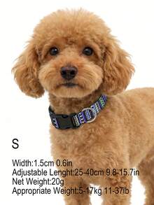 Bohemian Style Printed Adjustable Pet Collar, Suitable For Small, Medium And Large Dogs - Multicolor - View 14