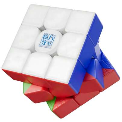 磁力升级版 RS3M V5 3x3 速拧魔方，专业双重调节顺滑系统，适用于比赛、减压和高级训练，成人礼物
