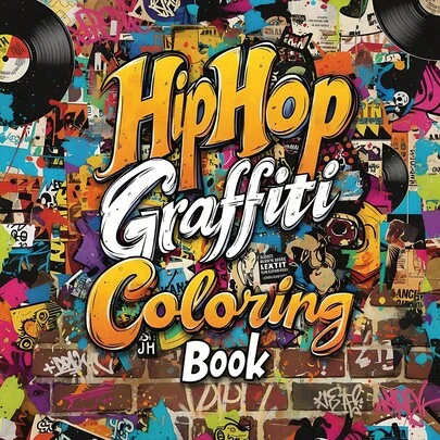 GDTME 《嘻哈涂鸦风格艺术：返校季成人减压涂色书》是一本以街头涂鸦为主题的成人涂色书，非常适合作为闺蜜节、妇女节、返校季、复活节和派对的礼物。是美术用品的理想之选。