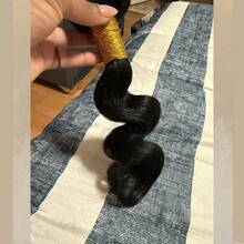 BINF 16A Raw Body Wave Bundles Human Hair 16 18 20 22 Inch,100% Real Human Hair Bundles For Women No Tangles Shedding, Bleach & Dye, Permable, 3x Longer Lifespan Clean, Healthy And Stay Beautiful Longer. Comfortable To Make Quick Weave And Wig Natural Black Color, Can Be Straightened And Curled, And Restyled Suitable For Everyday, Styled As You Like, Human Hair Bundles Can Last 1 Year With Proper Care. - Natural Black - 查看 4