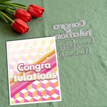 Creative Blessings Cutting Dies, DIY Scrapbooking Album And Embossing Stencil, Greeting Card Making Tool, Card Paper Cutting Crafts ,Gift Card Making Template Die Cuts. - Silver - View 4