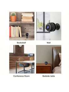 1pc Intelligent Full HD 1080P Mini Wireless Camera Supports WiFi Connection, Has Motion Detection Function, Rechargeable Battery And USB Charging Function, Is Not Waterproof, Users Can View It In Real Time Anytime And Anywhere Through Remote Application, And Can Be Suitable For Indoor And Outdoor Environments-Very Suitable For Home Security Monitoring, Such As The Safety Care Of The Elderly, And Pets. - Black - View 6