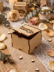 Caja Alhajero de Madera MDF Personalizada - Recuerdo Premium para Bodas y Eventos XV años - Camel - Ver 1