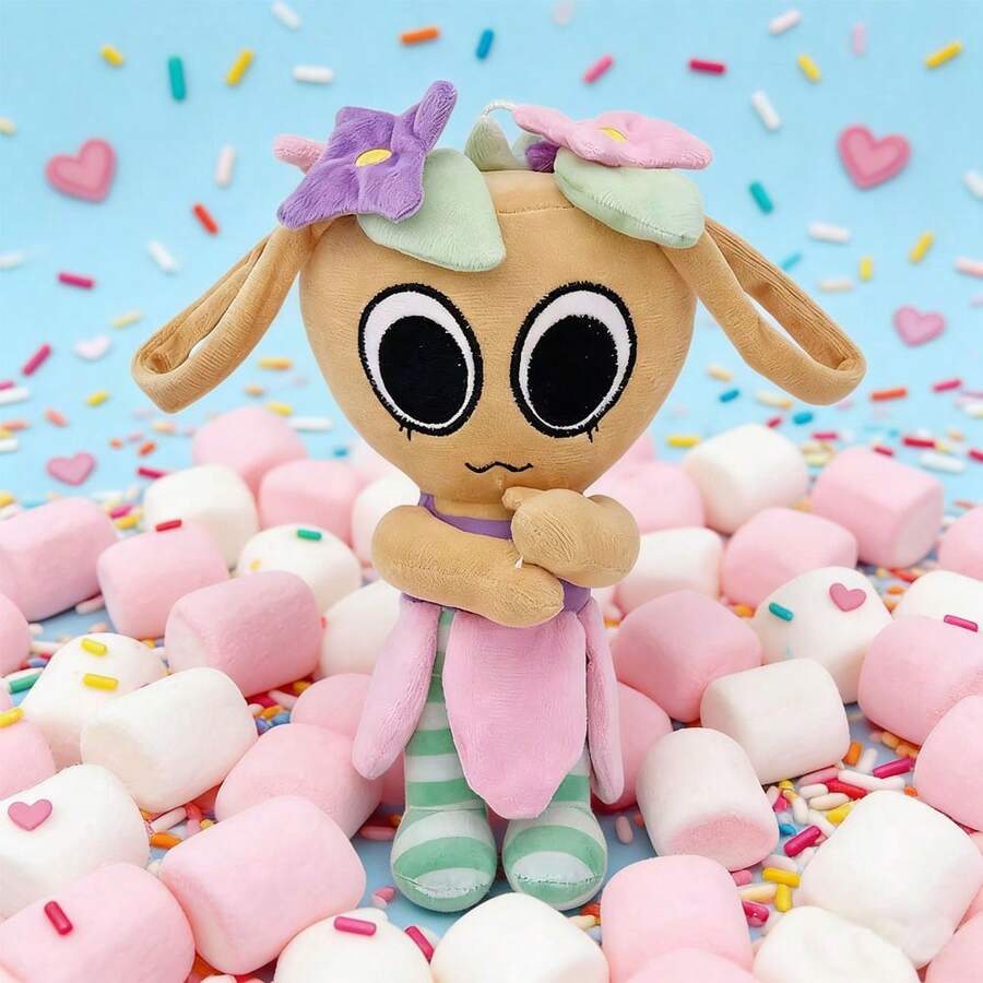 2026 New Dandy's World Designer Collaboration Plush Doll - Artistic Collection Level Doll Set, Christmas Party Decoration/Thanksgiving Warm Gift, High Quality Suede Material With Abstract Design,  Youth Social Sharing Item - Màu Khaki - Xem 1