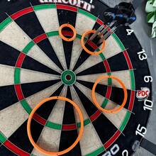 4/8pcs Dart Training Rings - With Numbered Score Zones From 1 To 20, Suitable For Various Dart Boards, Can Be Attached To Improve Accuracy And Aiming Ability - Ideal For Home Use, Bars, Competitions, Beginners And Professionals - Durable Dart Target Rings - Multicolor - View 1