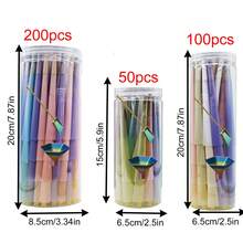 200/100/50支装天然预卷烟纸 - 经典特大号烟卷 | (4.29英寸/109毫米) 超薄慢燃烟卷，带烟嘴/烟管 - 喇叭形烟管，适合作为节日/情人节礼物和吸烟配件，父亲节礼物 - 彩色 - 查看 2