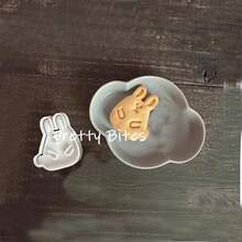 Easter Cute Rabbit Cookie Cutter Mold Cartoon Bunny Biscuit Stamp Hand Pressed 3D Icing Cookie Kitchen Baking Supplies - Rabbit - View 5