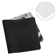 Akaza From The Anime   Kimetsu No Yaiba In An Intense Battle Stance With Dynamic Energy EffectsExtra-Large Surface, Pixel-Precise Tracking, Anti-Fray Stitched Edges, Non-Slip Base - Màu trắng (Cao su) - Xem 4