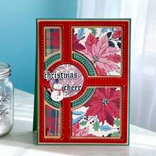 Creative Circle And Border Cutting Dies, DIY Scrapbooking Album And Embossing Stencil, Greeting Card Making Tool, Card Paper Cutting Crafts ,Gift Card Making Template Die Cuts. - Silver - View 10