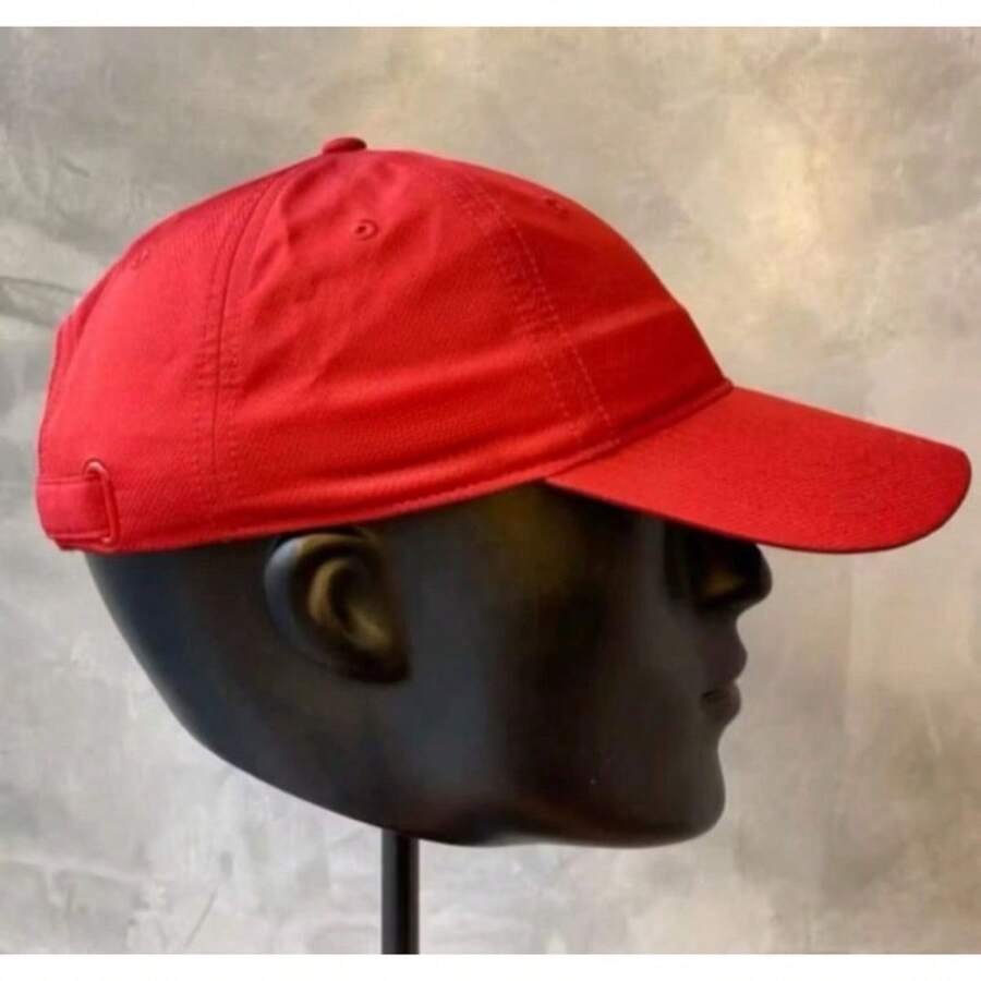 Men's Sport Cap With Closure, Classic Tennis Style, Comfortable And Stylish Fabric For Everyday Wear, Suitable For Men And Women - 紅色 - 查看 1