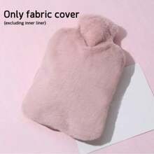 豪华毛绒可拆卸可水洗双层热水袋，适用于温暖腹部、身体和双手，办公室手脚保暖器，缓解经期疼痛，圣诞礼物，返校礼物 - 彩色 - 查看 5