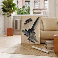 1pc Frameless Vintage Fighter Poster - F-15 Eagle Fighter Art Print, Retro Military Aviation Wall Decor For Bedroom Dorm Home Office Classroom, Aviation Lover Gift & Best Gift Choice - Multicolor - View 4