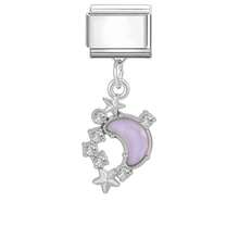 1件DIY模块化互扣手链吊坠，饰有心形、蝴蝶、樱桃元素，适合作为派对礼物送给朋友/情侣，适用于圣诞节、新年、万圣节、情人节等场合，设计精美，不锈钢材质，本地制造，实用时尚，圣诞节和万圣节必备单品，秋季色调，圣诞风格，圣诞装饰，派对穿搭指南