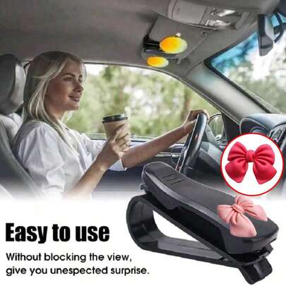 1 pieza Clip multiusos para gafas de sol en el parasol del coche, accesorios para automóvil