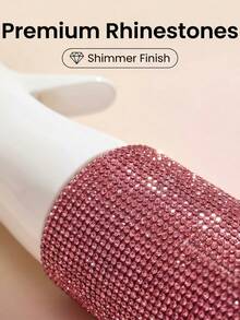 1个200毫升镶钻细雾喷雾瓶，奢华闪亮风格，简约圆柱形，适用于化妆品、家居清洁、头发护理、消毒、浇花等。 - 彩色 - 查看 5