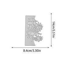 Creative Flowert Cutting Dies, DIY Scrapbooking Album And Embossing Stencil, Greeting Card Making Tool, Card Paper Cutting Crafts ,Gift Card Making Template Die Cuts. - Silver - View 9