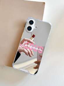 Customized Mirror Phone Case With Text: Carry Your Attitude With You, Lightweight And Anti-Drop, Can Also Be Your Style Identifier. Compatible With IPhone 13/11/17/16/14/15/15pro/15 Plus/15 Promax/7plus/8plus/X/Xs Max/Xr/11pro/12pro/13pro/14pro/12mini/13mini - Multicolor - View 3