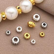 15pcs 18k Gold Plated Spacer Beads Gold Disc Beads Flat Spacers Metal Loose Bead Craft Bead For Bracelets Necklace Jewellery Making DIY Crafts 3/4/5mm - Multicolor - View 5