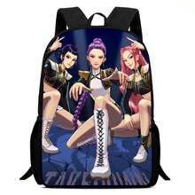 K-POP Witch Hunting Girl Group Print Cartoon Anime Backpack, Lightweight Student Bag - Multicolor - View 32