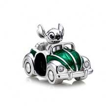 新款925纯银卡通动物吊坠，适合女士DIY手链，时尚珠宝，生日派对礼物 - 彩色 - 查看 10