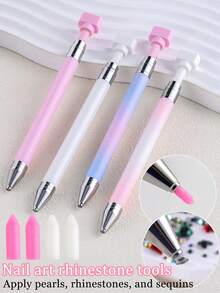 Bút chấm trang trí móng tay kèm đất sét cao su - Dụng cụ tự làm móng, vẽ và trang trí móng, dễ sử dụng và không mùi, lý tưởng cho người mới bắt đầu. - Nhiều màu - Xem 4