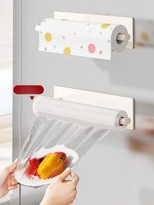 1/2 chiếc giá đựng khăn giấy từ tính, giá treo khăn giấy gắn tường, giá đựng màng bọc thực phẩm, giá đựng gia vị nhà bếp, giá đựng đồ bên hông tủ lạnh, thanh treo khăn, thích hợp để đựng khăn giấy, gia vị và các phụ kiện nhà bếp. - Nhiều màu - Xem 3