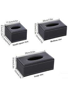 Customized Polyurethane Leather Tissue Box Cover In A Stylish Rectangular Shape, Featuring A Magnetic Bottom, For Use In Bathrooms, Bedrooms Or Offices. - Multicolor - View 7