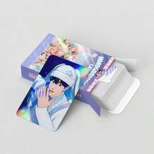 124张全息卡片，动漫男团贴纸，3英寸照片，LOMO卡，全息卡片，粉丝应援照片贴纸，双面迷你卡片，收藏卡片照片/贺卡/书签，LOMO卡贴纸套装，粉丝必备收藏品 - 彩色 - 查看 10