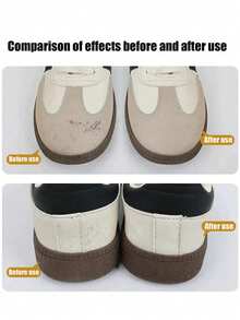 1pc Portable Suede Shoe Cleaner, No Water Needed, Easy To Carry, Suitable For Cleaning Velvet, Leather, Sneakers And White Shoes, Dry Cleaning Stain Remover, Travel-Friendly Shoe Care Eraser, Non-Abrasive Material, Great For Sneakerheads - Multicolor - View 6