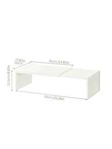 1 件装可伸缩厨房置物架 - 可调节设计，坚固塑料材质，无需工具，节省空间，适用于橱柜、台面、食品仓库 - 兼容双层置物架，是小型厨房的理想之选，外观现代简约，无需工具组装，便携小巧，易于清洁，是居家烹饪的必备品