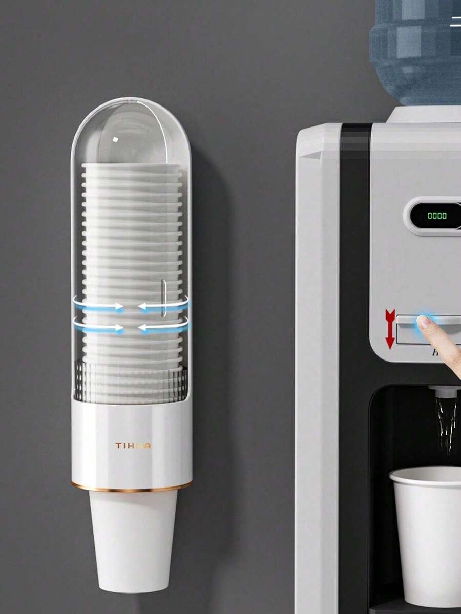 Minimalist Paper Cup Holder, Multifunctional Desktop Organizer, Coffee/Milk Tea Cup Rack, Cup Dispenser - Multicolor - View 1