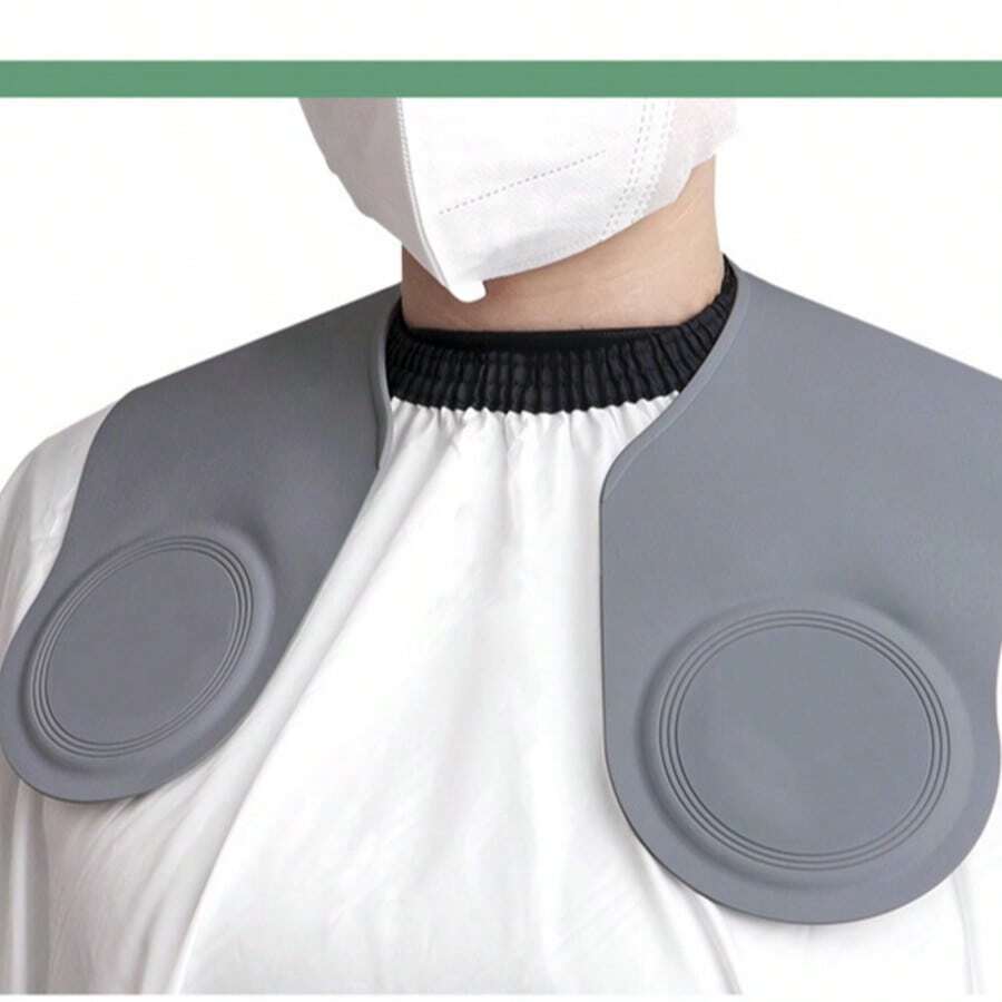 1pc Silicone Hairdressing Shoulder Pad, Portable Dedicated Dyeing & Perming Silicone Shawl, Salon Neck Wrap, Non-Stick Hair, Foldable, Hair Salon Accessories