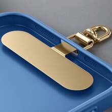 1pc Metal Connector Clip Phone Case Holder, Ultra-Thin Stainless Steel 360° Rotatable Hanging Clip, Anti-Lost Sticker, Suitable As Valentine's Day Gift - Multicolor - View 4