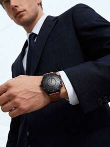 1条男士通用真皮表带，20mm/22mm，休闲表带，兼容三星Galaxy Watch3/4/5/6/7/8（41mm/45mm）/Galaxy Active2/Gear，兼容Amazfit GTR 2/3/4，时尚商务智能手表表带，适用于Watch GT/GT2（42mm/46mm），兼容Amazfit GTS 2/2E/2/4 Mini智能手表，男女通用智能手表配件，智能手表替换表带，送给朋友、家人或作为生日礼物的绝佳选择。 - 20mm - 查看 7